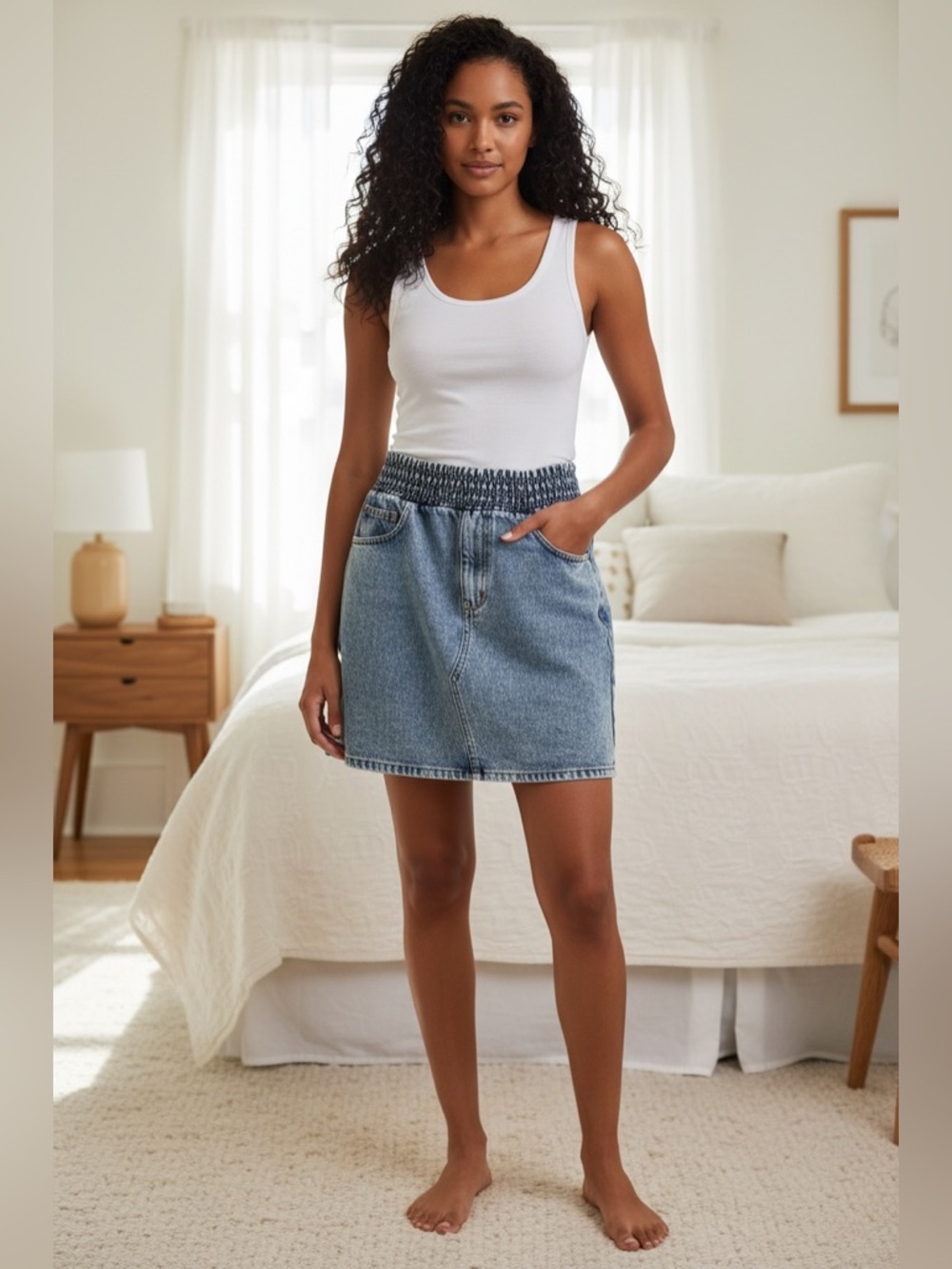 Urban Outfitters Blue Denim Mini Skirt